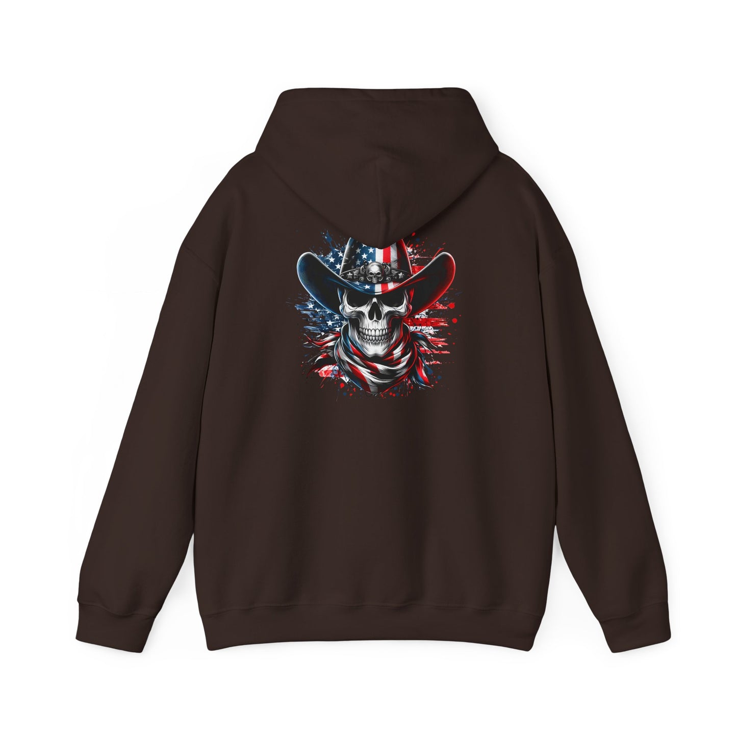 Patriotic Skull Hoodie Skull Sweatshirt, Halloween Sweatshirt