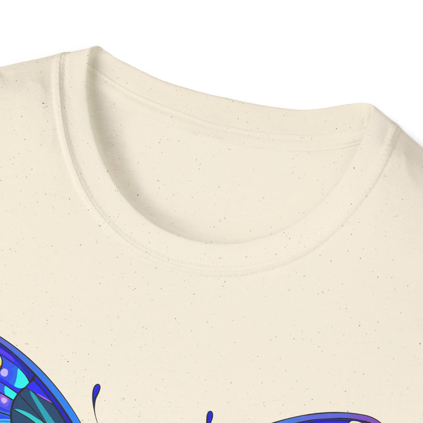 Butterfly Dreams Unisex Softstyle T-Shirt, Colorful Graphic Tee, Butterfly Shirt, Nature Lover Gift, Casual Wear, Unique Art T-Shirt