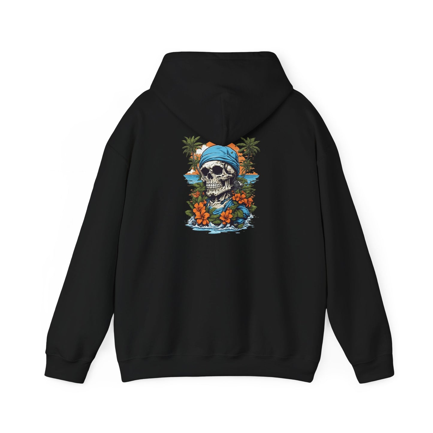 Tropical Skull Hoodie Beach Vibes, Summer Fashion