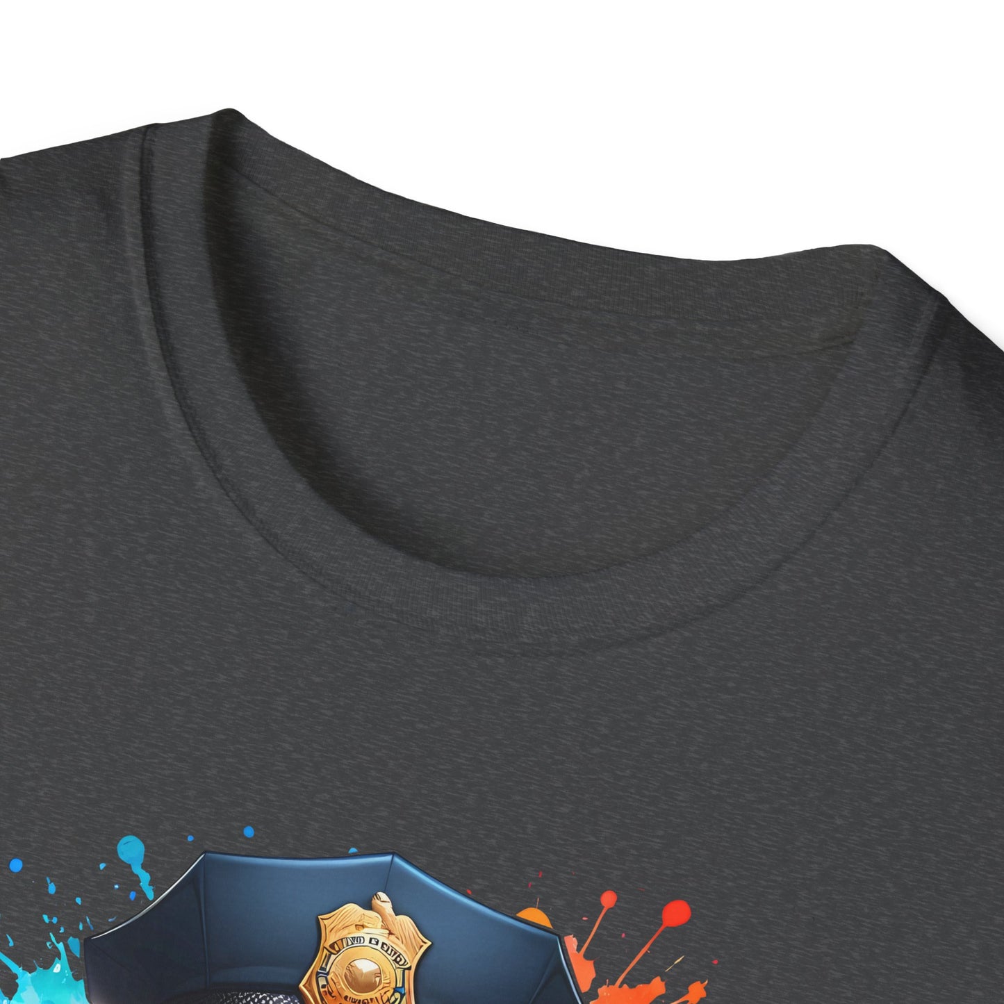 Police Bear Graphic T-Shirt, Cute animal tee, Unisex casual wear, Gift for animal lovers, Fun shirt for kids and adults