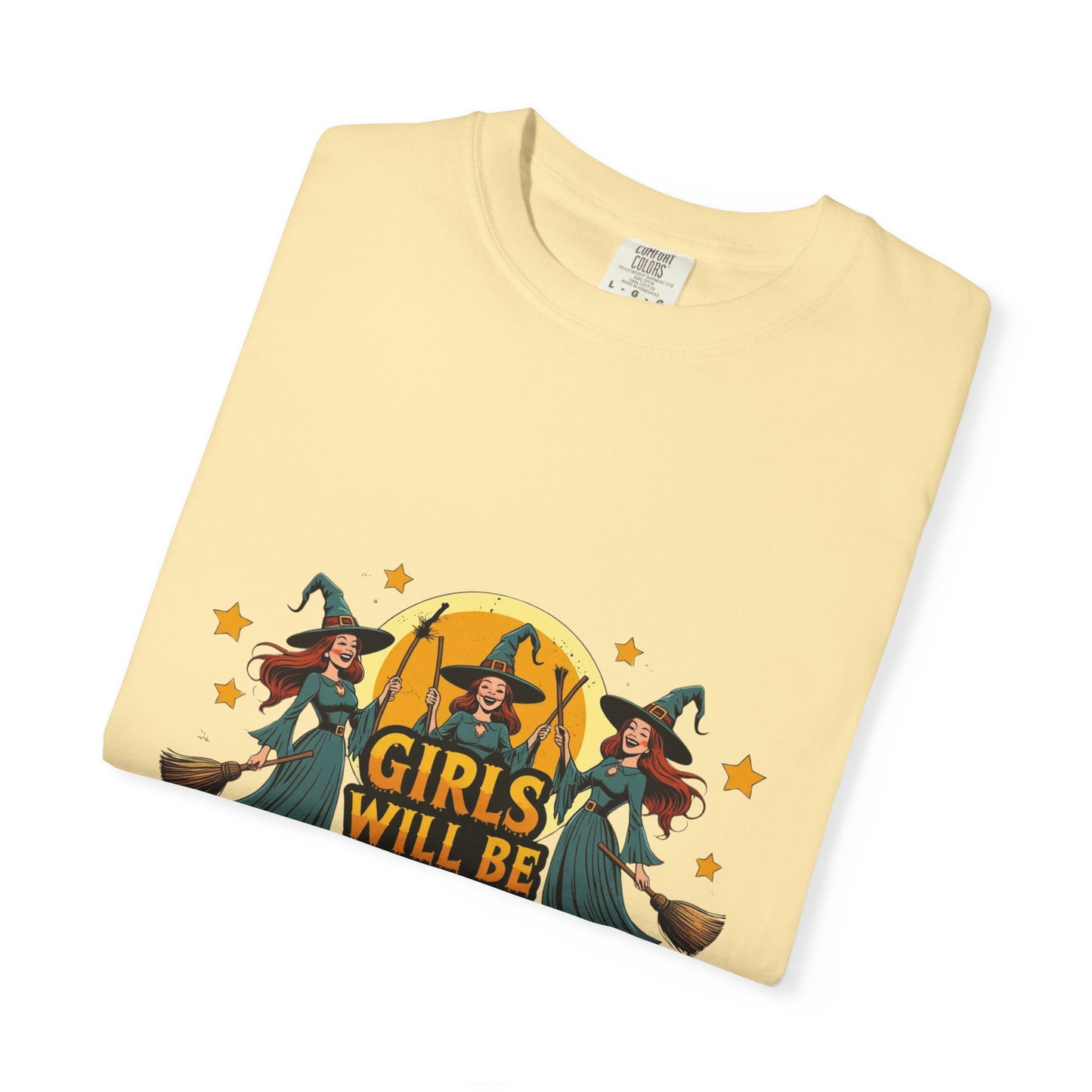 Spooky Witch T-Shirt for Halloween Fun, Girls Will Be Girls Tee, Unisex Halloween Shirt, Fall Fashion, Witch Costume Top
