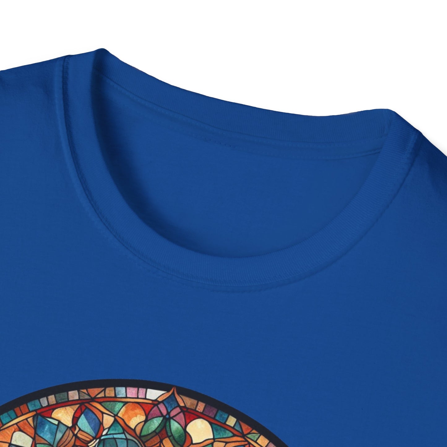 Colorful Cat Art Unisex Softstyle T-Shirt, Pet Lover Gift, Cute Cat Tee, Animal Lover Apparel, Unique Cat Graphic Shirt