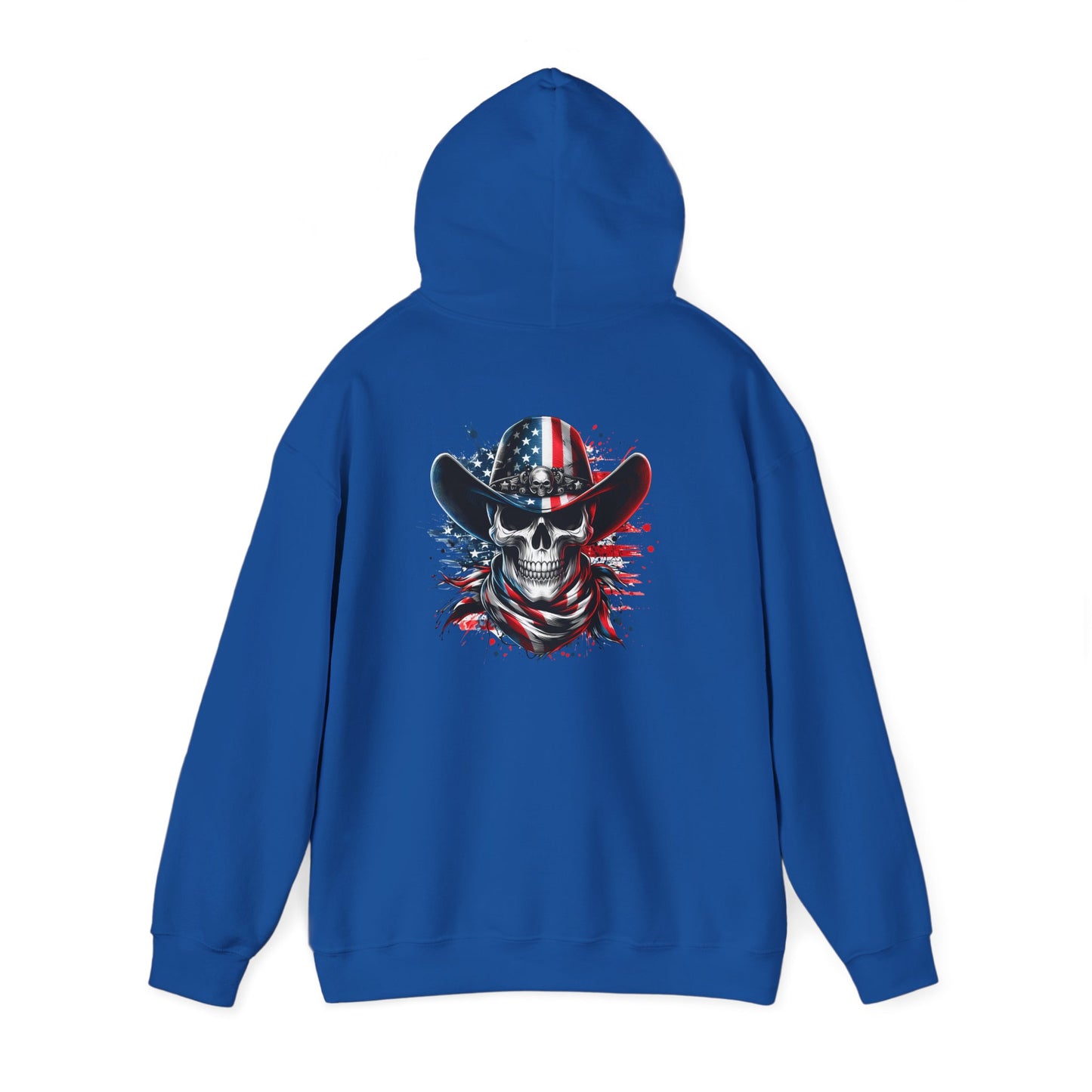 Patriotic Skull Hoodie Skull Sweatshirt, Halloween Sweatshirt