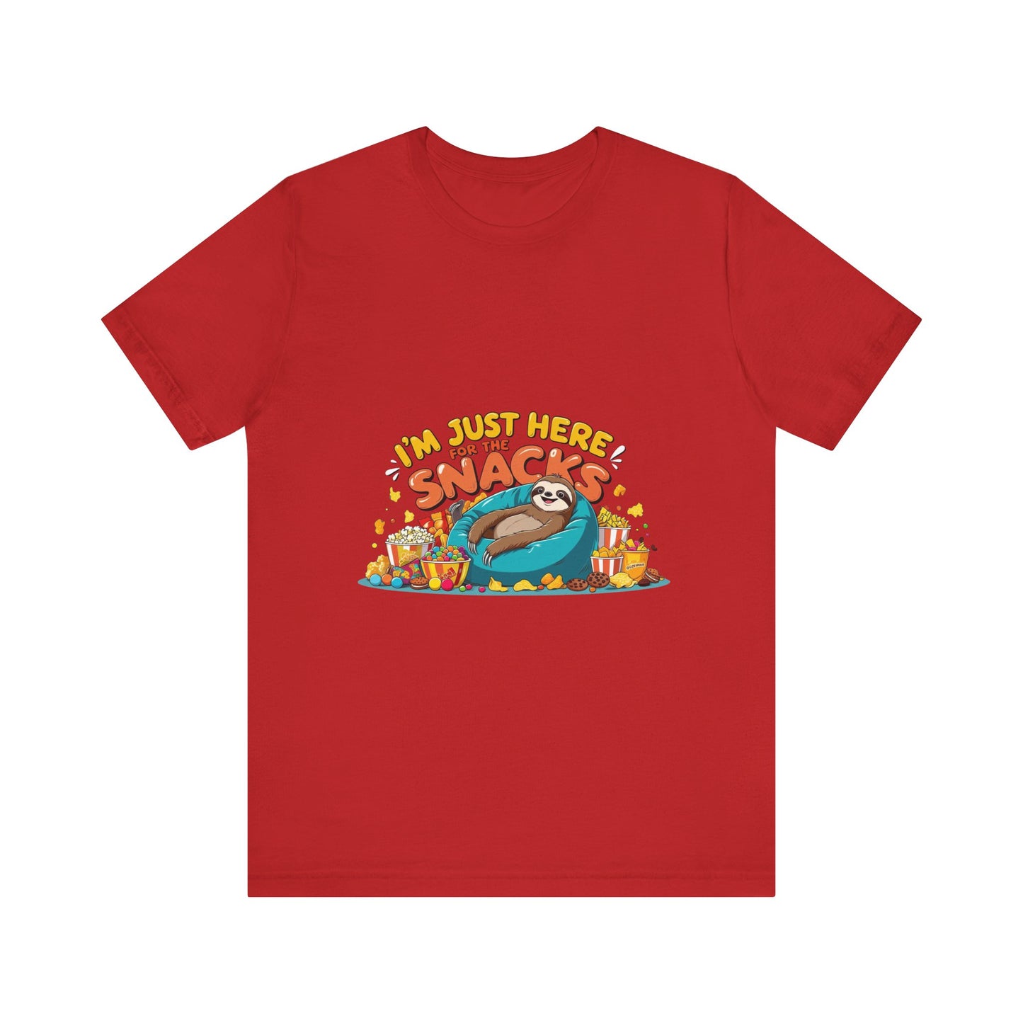 Snack Lover's Unisex Tee, Funny Graphic T-Shirt, Casual Wear, Gift for Foodies, Quirky Humor Apparel, Snack Time Essentials