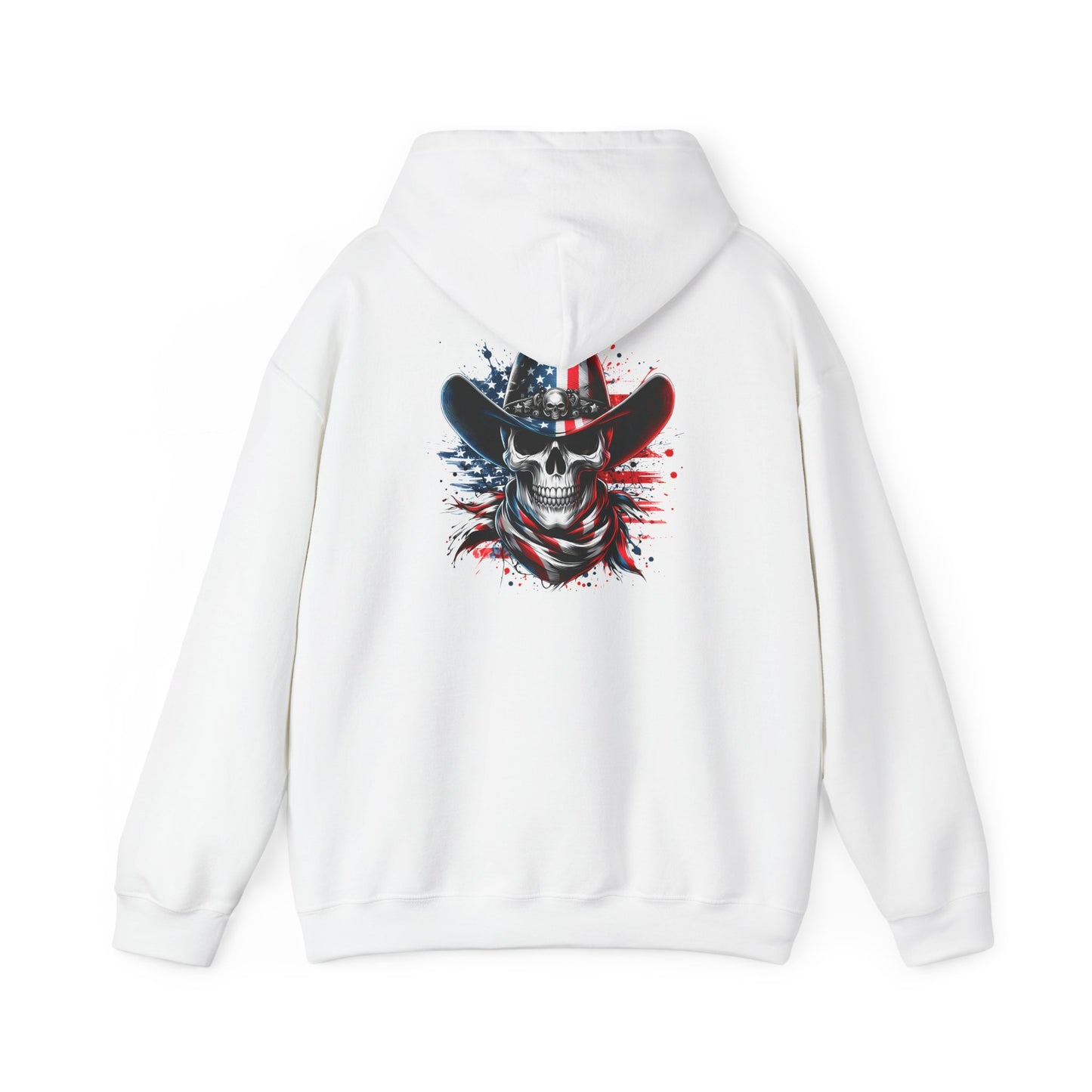 Patriotic Skull Hoodie Skull Sweatshirt, Halloween Sweatshirt