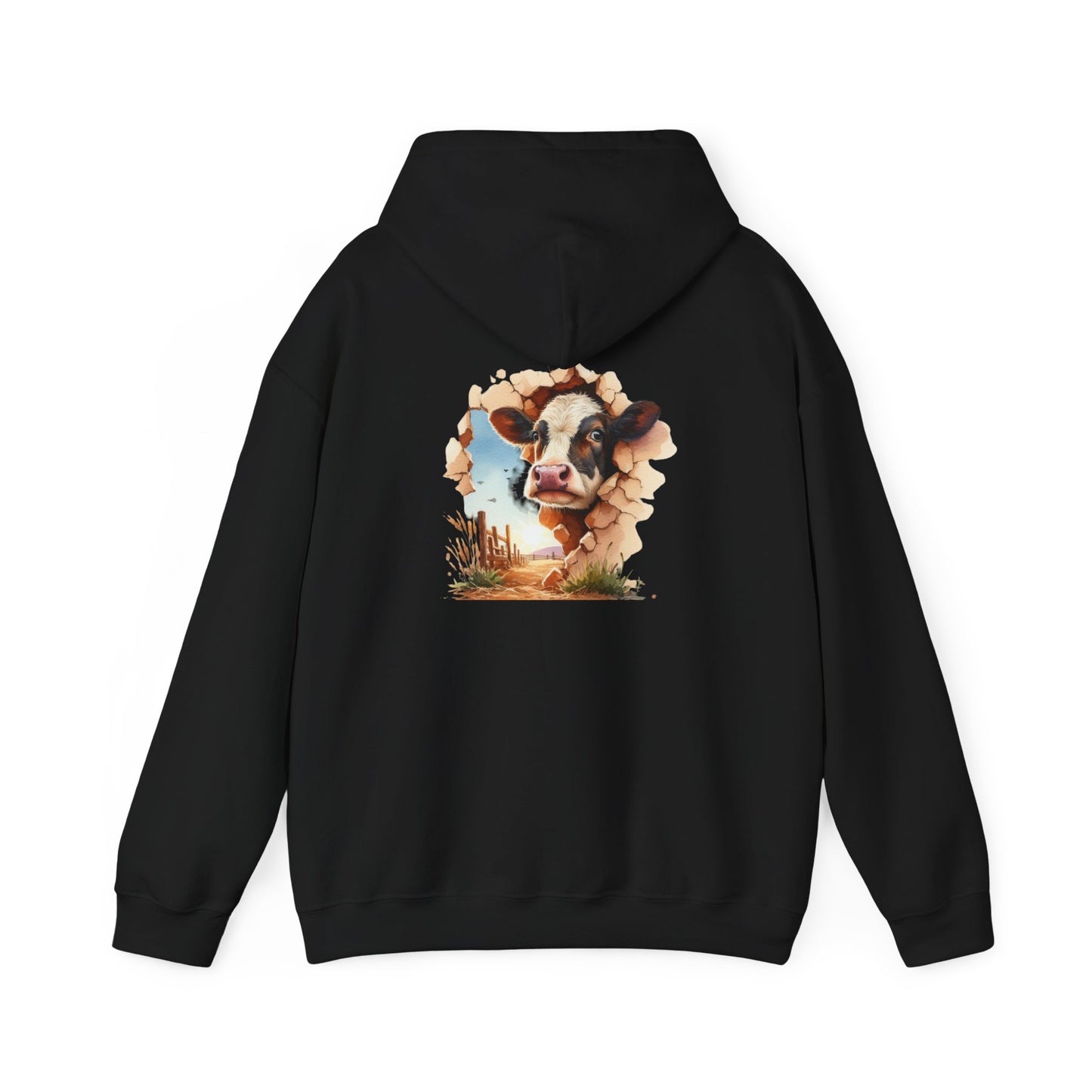 Cow Paradise Unisex Hoodie, personalized Cute Animal Sweatshirt, Farm Lover Gift, Cozy Pullover, Country Style Apparel