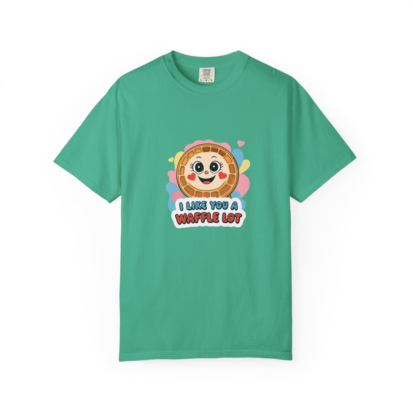 Playful Waffle Love T-Shirt | Funny Gift for Food Lovers, Cute Waffle Tee, Fun Casual Wear, Unisex, Valentine's Day