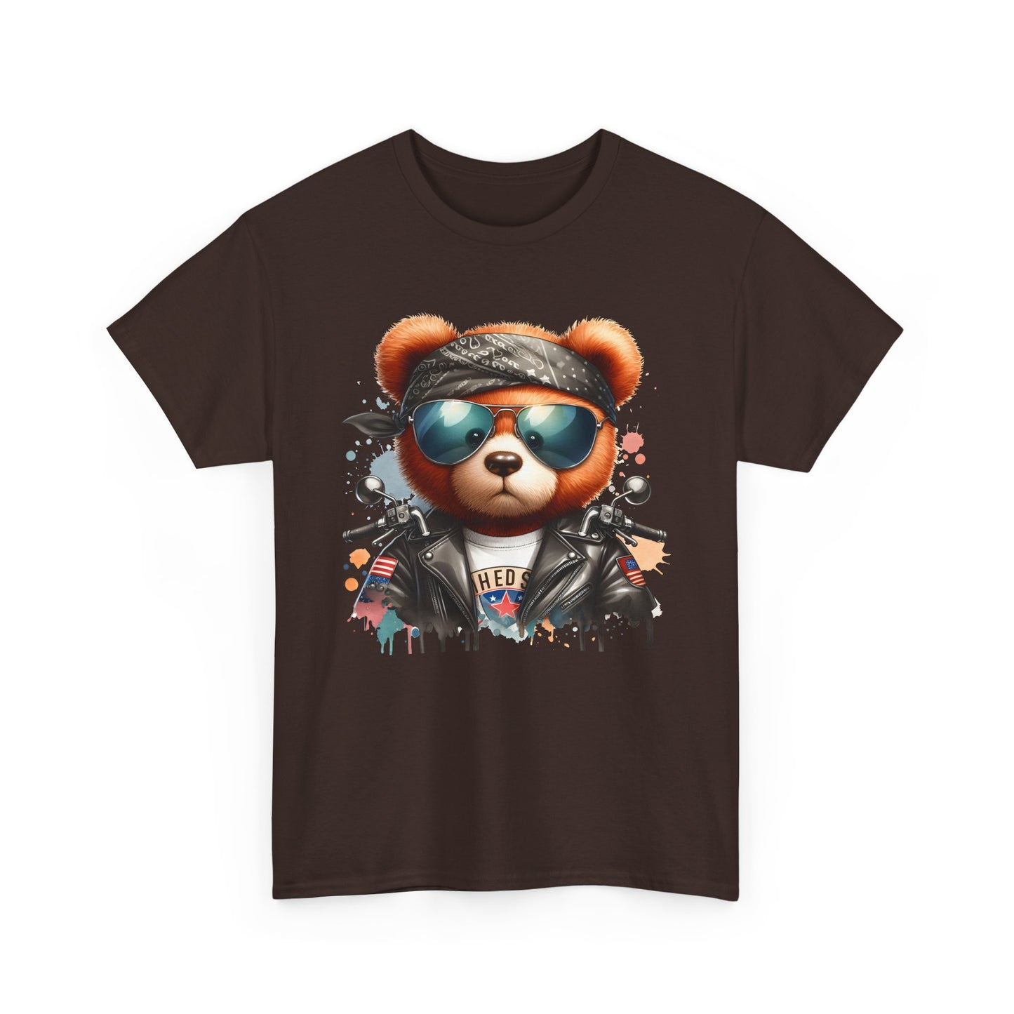 Cool Teddy Graphic Tee | Unisex Heavy Cotton Tee | Trendy, Casual Wear, Gift for Friends, Music Festivals, Summer Vibes