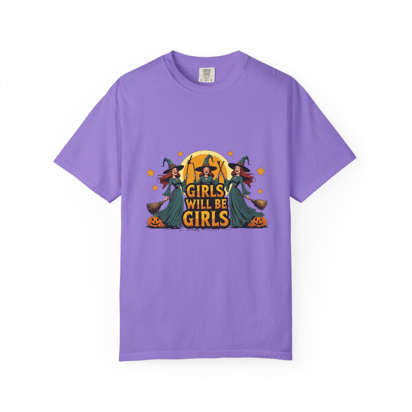Spooky Witch T-Shirt for Halloween Fun, Girls Will Be Girls Tee, Unisex Halloween Shirt, Fall Fashion, Witch Costume Top