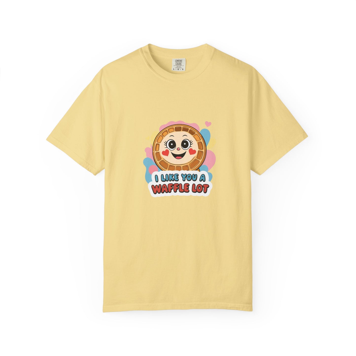 Playful Waffle Love T-Shirt | Funny Gift for Food Lovers, Cute Waffle Tee, Fun Casual Wear, Unisex, Valentine's Day