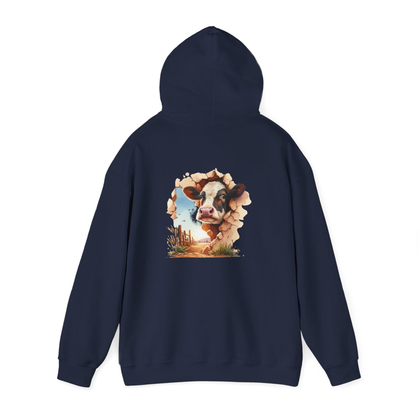 Cow Paradise Unisex Hoodie, personalized Cute Animal Sweatshirt, Farm Lover Gift, Cozy Pullover, Country Style Apparel