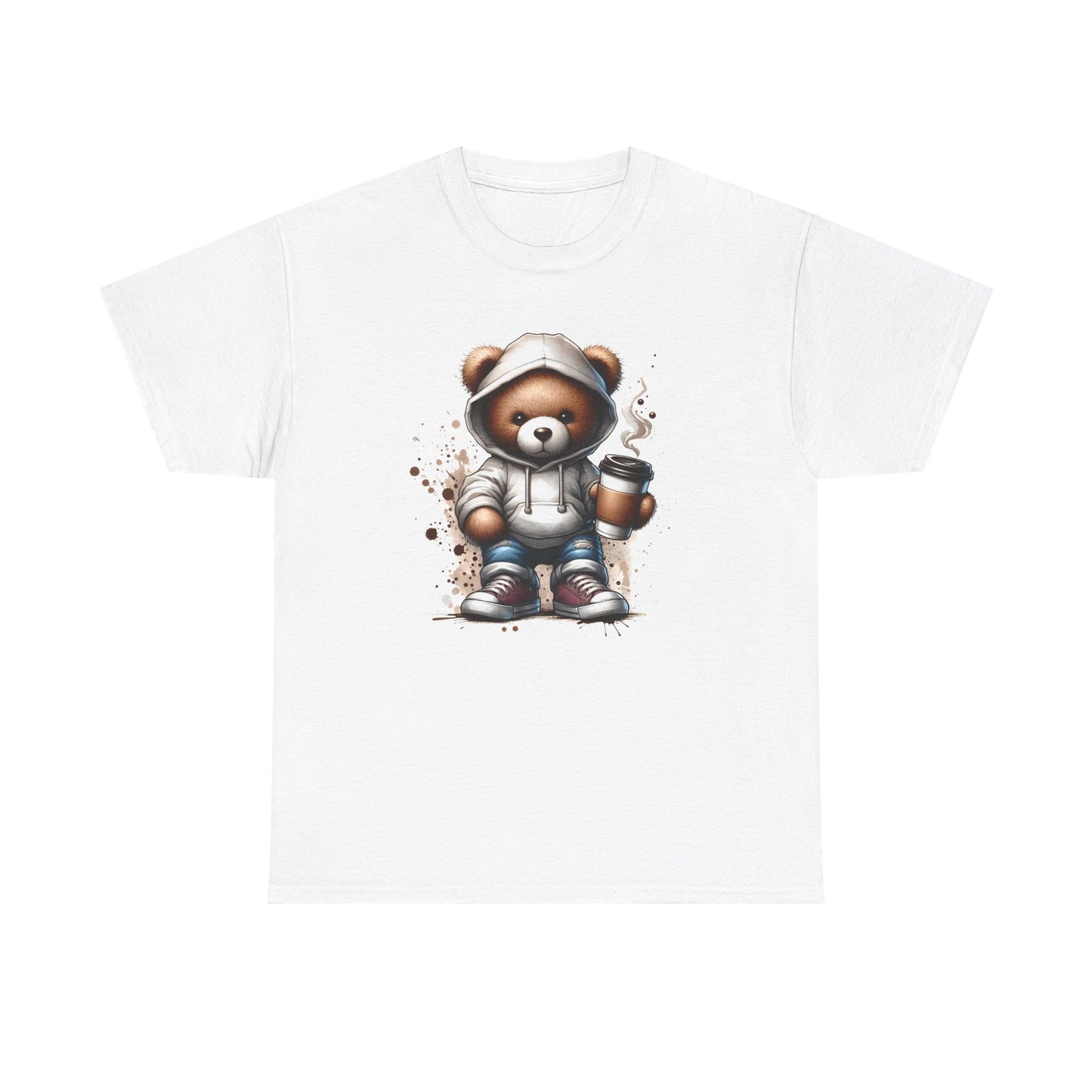 Cute Bear Graphic Tee, Unisex Cotton Shirt, Fun Casual Shirt, Gift for Animal Lovers, Cozy Everyday Wear, Ideal for Birthdays
