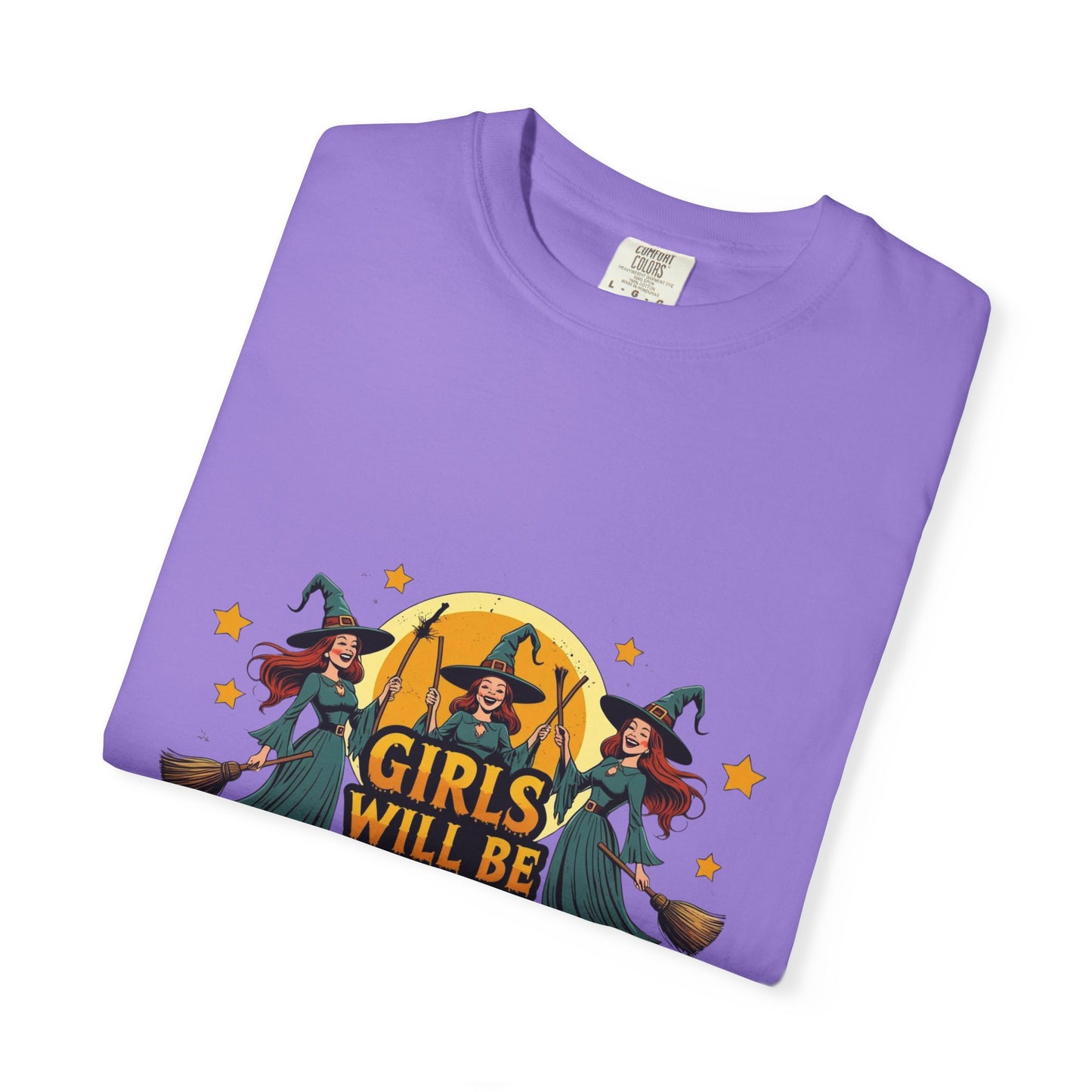 Spooky Witch T-Shirt for Halloween Fun, Girls Will Be Girls Tee, Unisex Halloween Shirt, Fall Fashion, Witch Costume Top
