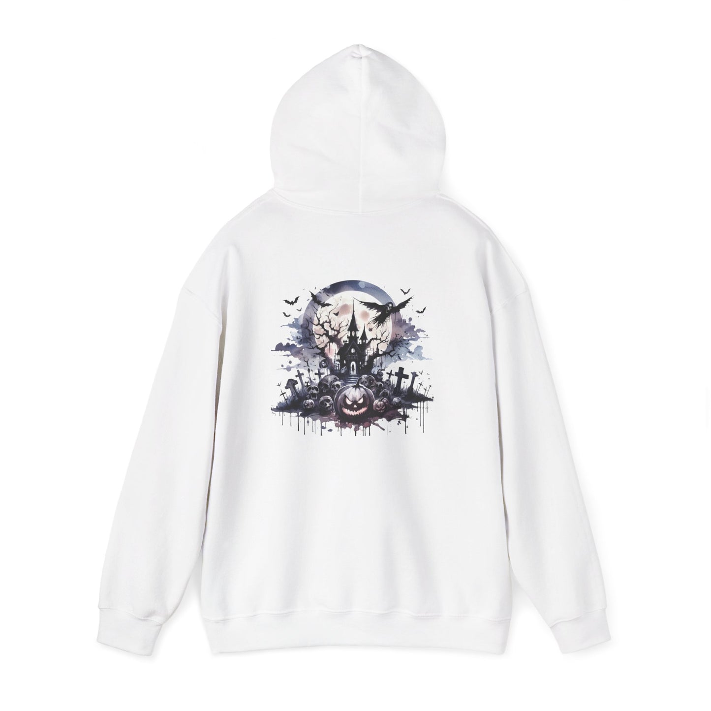 Spooky Halloween Hoodie, personalized Unisex Sweatshirt, Cozy Fall Apparel, Perfect for Trick or Treating, Seasonal Gift, Ghostly Design
