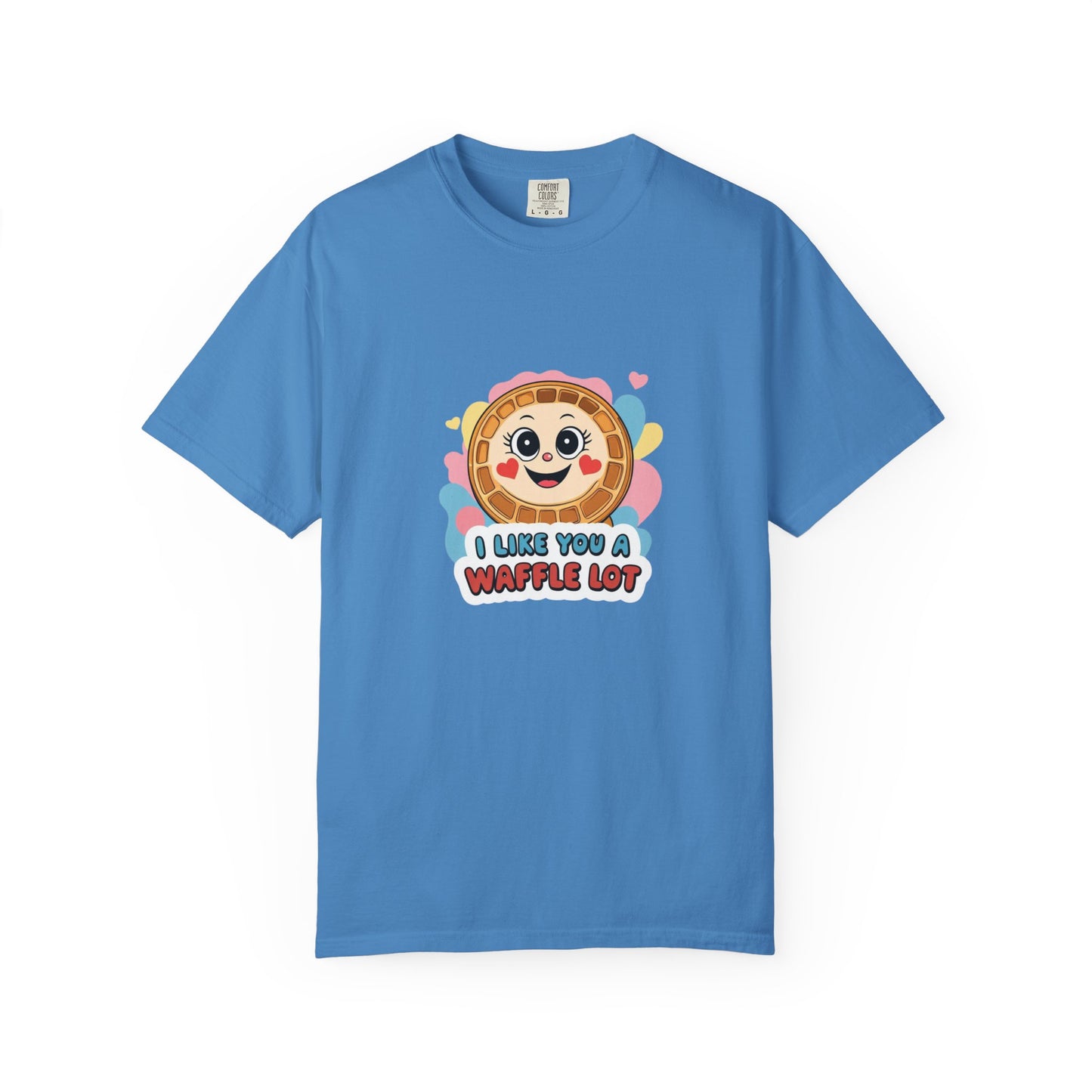 Playful Waffle Love T-Shirt | Funny Gift for Food Lovers, Cute Waffle Tee, Fun Casual Wear, Unisex, Valentine's Day