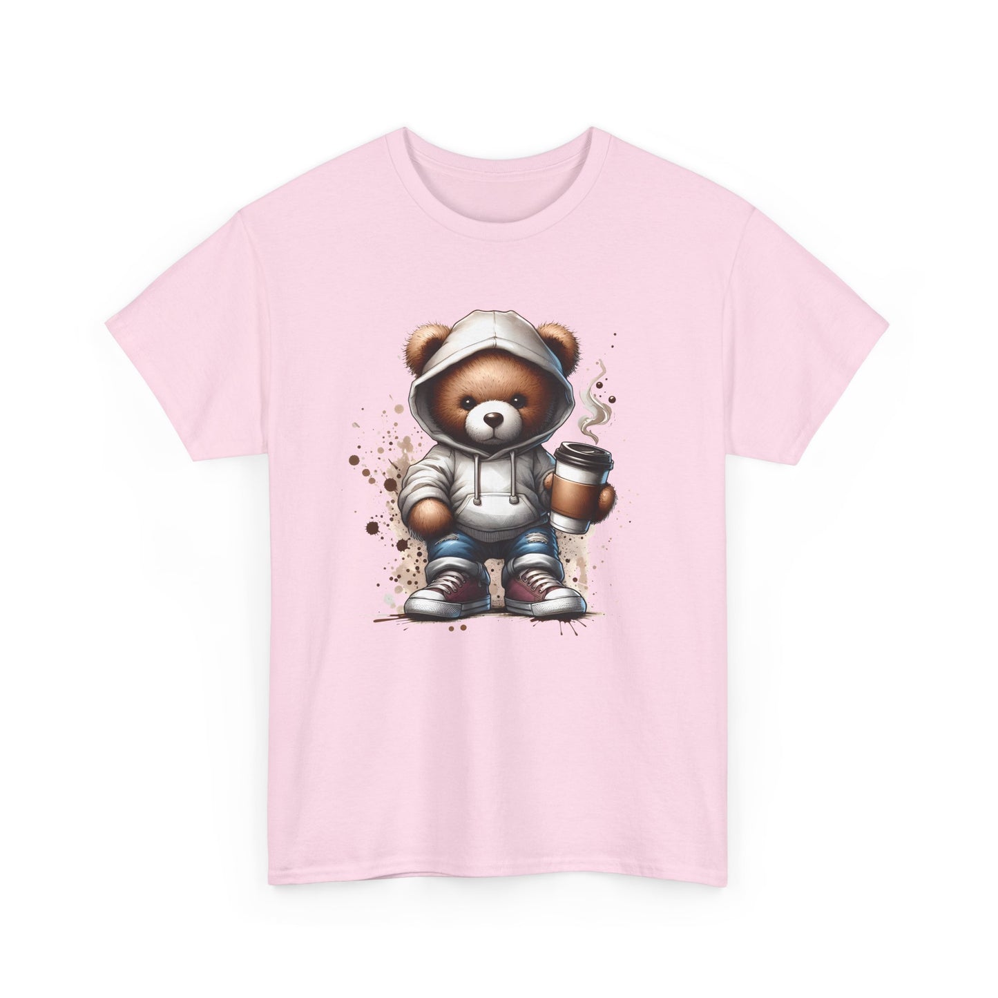Cute Bear Graphic Tee, Unisex Cotton Shirt, Fun Casual Shirt, Gift for Animal Lovers, Cozy Everyday Wear, Ideal for Birthdays