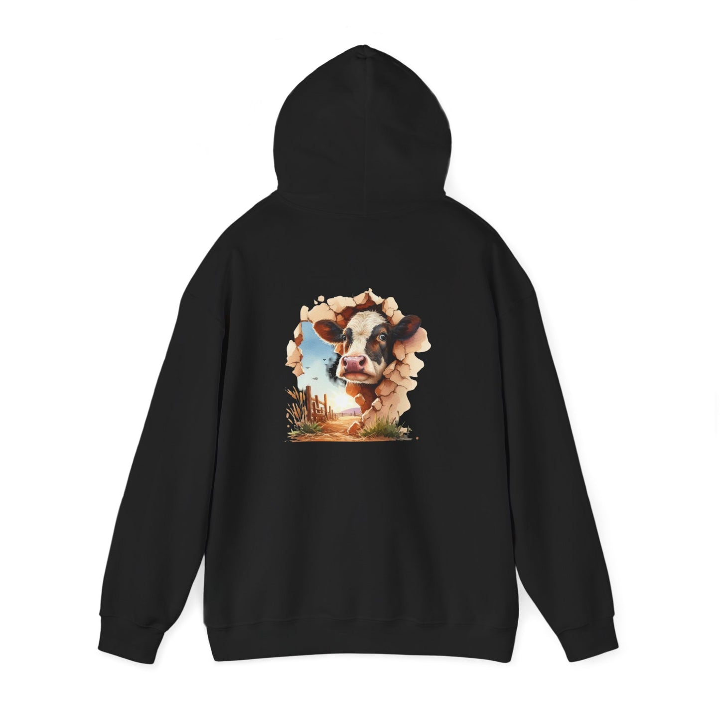 Cow Paradise Unisex Hoodie, personalized Cute Animal Sweatshirt, Farm Lover Gift, Cozy Pullover, Country Style Apparel