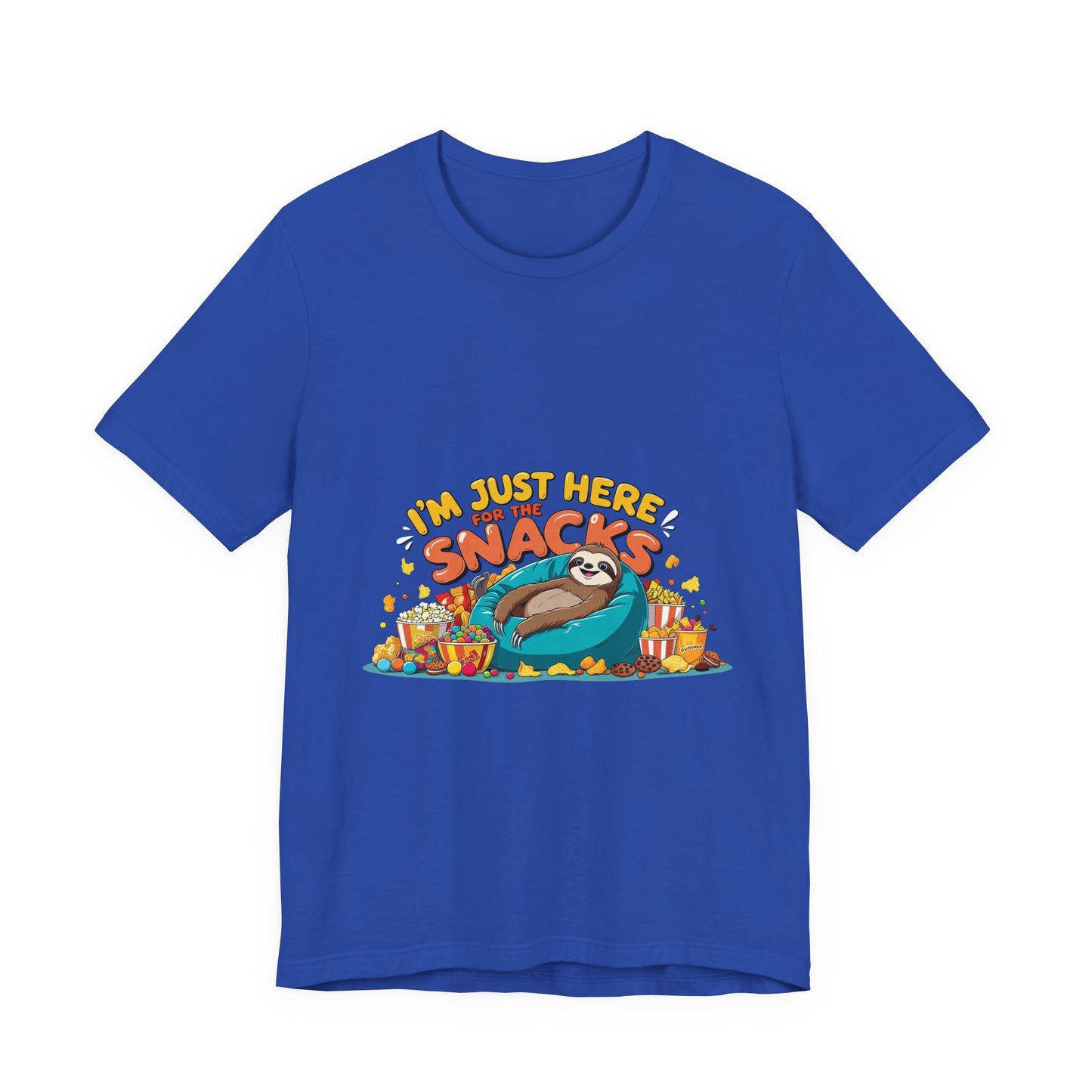 Snack Lover's Unisex Tee, Funny Graphic T-Shirt, Casual Wear, Gift for Foodies, Quirky Humor Apparel, Snack Time Essentials