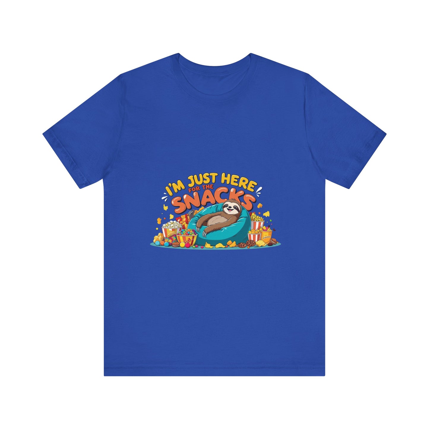 Snack Lover's Unisex Tee, Funny Graphic T-Shirt, Casual Wear, Gift for Foodies, Quirky Humor Apparel, Snack Time Essentials