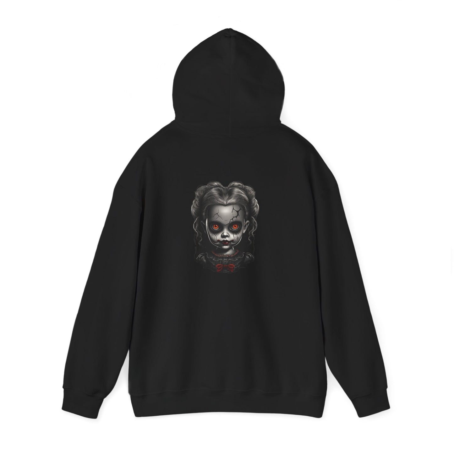 Spooky Horror personalized Unisex Hooded Sweatshirt, Graphic Hoodie, Halloween Apparel, Dark Fantasy, Unique Gift for Horror Lovers