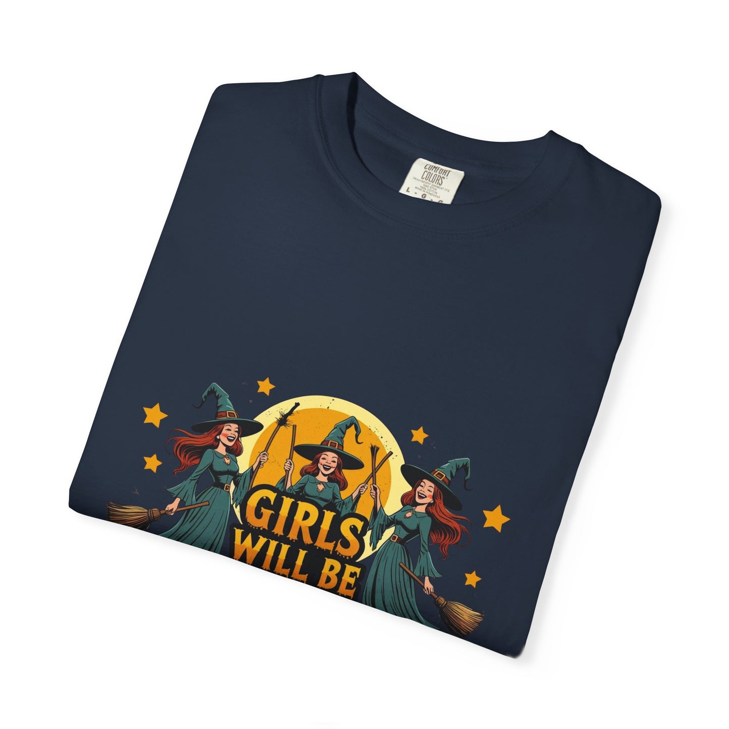 Spooky Witch T-Shirt for Halloween Fun, Girls Will Be Girls Tee, Unisex Halloween Shirt, Fall Fashion, Witch Costume Top